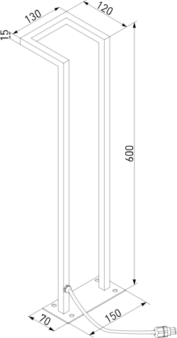 Изображение товара Светильник уличный Elektrostandard Stels 35180/S (черный)