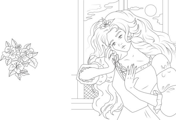 Изображение товара Раскраска-антистресс Эксмо Принцессы. Готические и прекрасные ( )