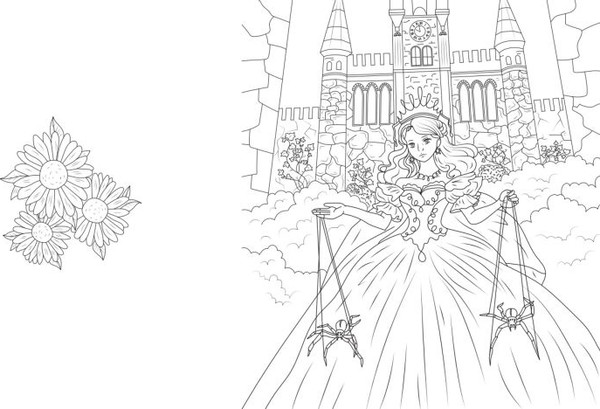 Изображение товара Раскраска-антистресс Эксмо Принцессы. Готические и прекрасные ( )