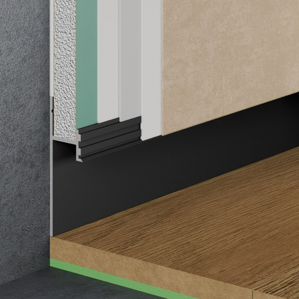 Изображение товара Плинтус Profiling Теневой напольный ПЛ-52/13 с подсветкой (2.7м, черный)