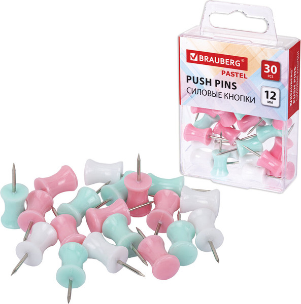 Изображение товара Кнопки канцелярские Brauberg 272756 (30шт)