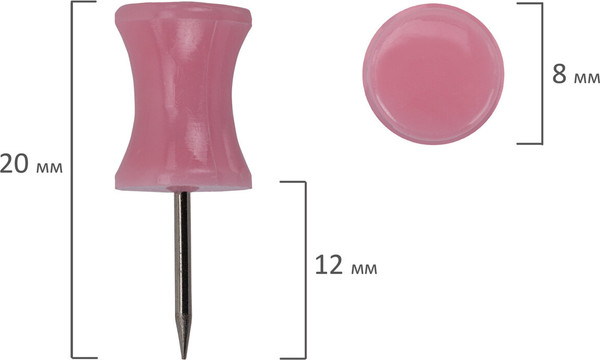 Изображение товара Кнопки канцелярские Brauberg 272756 (30шт)