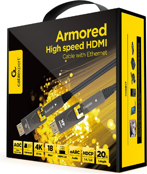 Изображение товара Кабель Cablexpert CCAP-HDMIDD-AOC-20M (20м)
