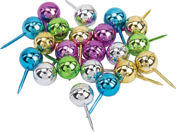 Изображение товара Кнопки канцелярские Brauberg Шарики / 272757 (50шт)