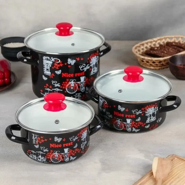 Изображение товара Набор кастрюль КМЗ Отдых-5-1-Люкс / 92315