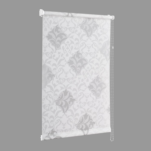 Изображение товара Рулонная штора Delfa Сантайм Глория СРШ-03Д 2910 (130x170, белый/серебристый)