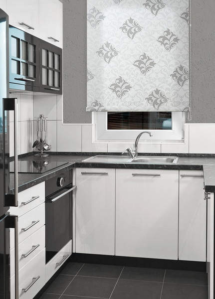 Изображение товара Рулонная штора Delfa Сантайм Глория СРШ-03Д 2910 (200x170, белый/серебристый)