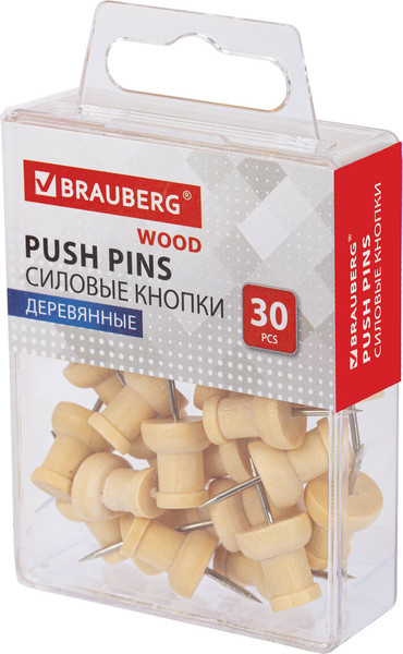 Изображение товара Кнопки канцелярские Brauberg 272759 (30шт)