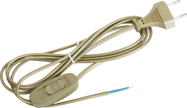 Изображение товара Шнур сетевой Feron KF-HK-1-24 / 51039 (1.9м, золото)