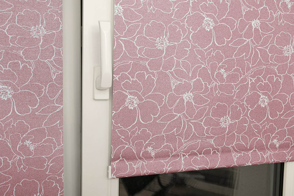 Изображение товара Рулонная штора Delfa Сантайм Металлик Камелия СРШ-03Д 72206 (180x170, розовый)