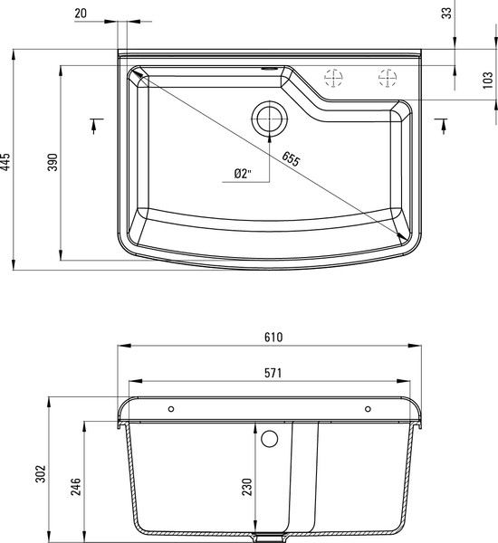 Изображение товара Мойка кухонная Deante Garden ZYT_310B