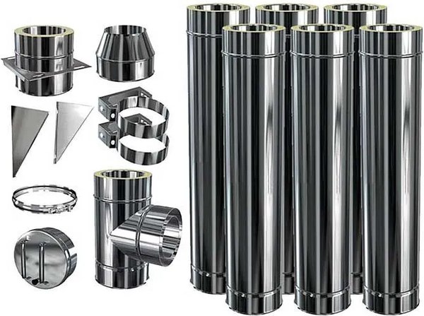 Изображение товара Труба дымохода Теплов и Сухов L1000 ТМ-Р 430-0.8 D180
