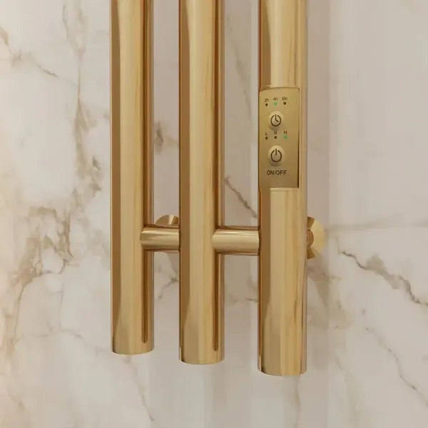 Изображение товара Полотенцесушитель электрический Маргроид Inaro 3 СНШ 120x6x12 6 крючков (золото, таймер справа)