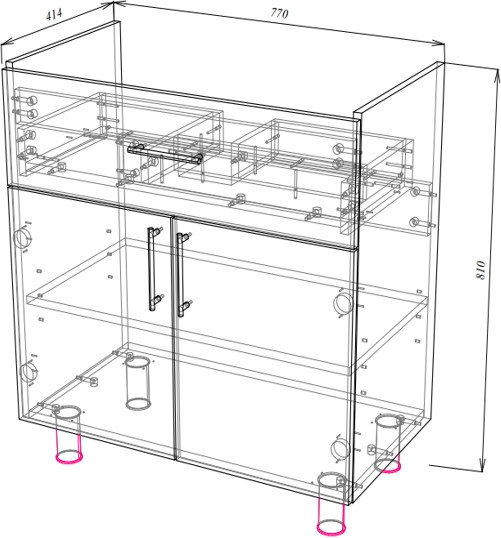 Изображение товара Тумба под умывальник Garda Alba-69 800