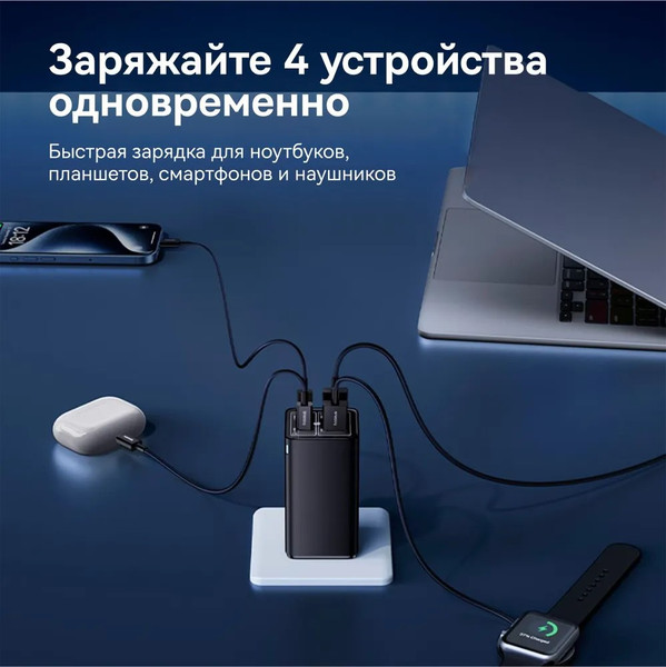 Изображение товара Зарядное устройство сетевое Baseus GaN6 Pro 100W EU / P10162705112-00 (черный)