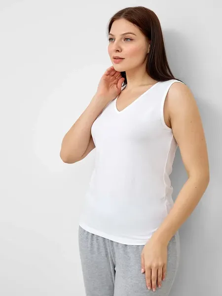 Изображение товара Майка домашняя Mark Formelle 422258 (р.164/170-100-106, белый)