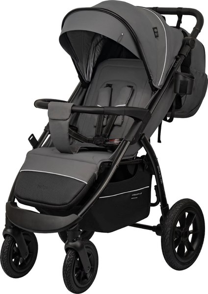 Изображение товара Детская прогулочная коляска INDIGO Epica Xl Air с сумкой 2025 (темно-серый)