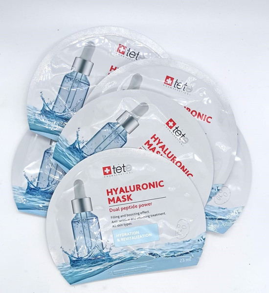Изображение товара Набор масок для лица TETe Cosmeceutical Hydration and Biorevitalization Hyaluronic Mask (6шт)