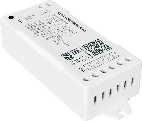 Изображение товара Контроллер для светодиодной ленты Elektrostandard 12/24V 95001/00 (белый)