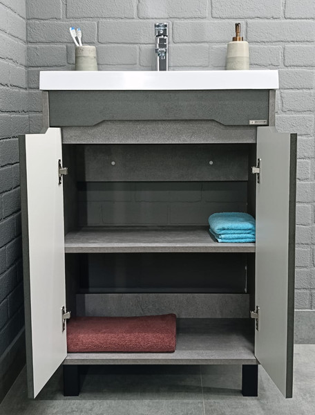 Изображение товара Тумба под умывальник Домино Classica 70 Loft без ящика DL5607T (бетон)