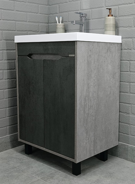 Изображение товара Тумба под умывальник Домино Classica 60 Loft без ящика DL5606T (бетон)