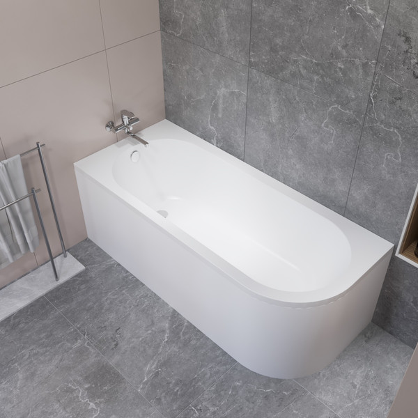 Изображение товара Ванна акриловая Lauter Monaco 170x72.5 / 2113170L (с каркасом и лицевым экраном)