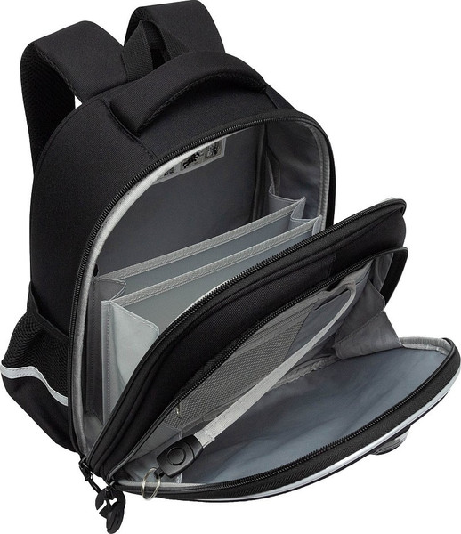 Изображение товара Школьный рюкзак Grizzly RAz-587-6 (черный/серый)