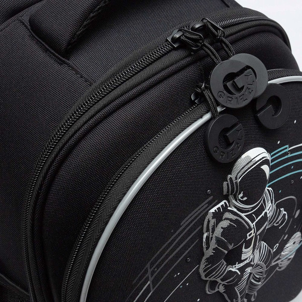 Изображение товара Школьный рюкзак Grizzly RAz-587-6 (черный/серый)