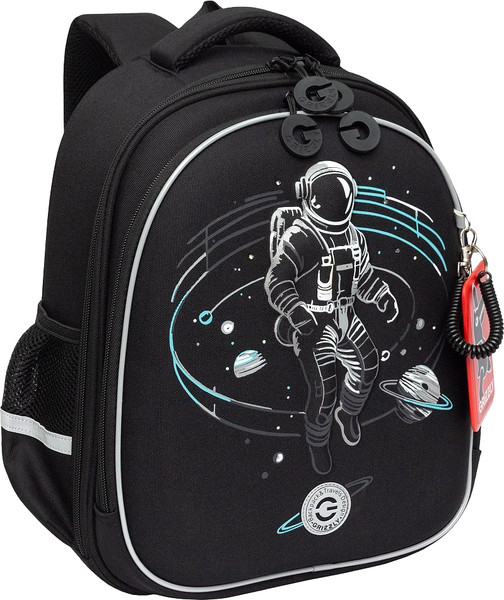 Изображение товара Школьный рюкзак Grizzly RAz-587-6 (черный/серый)