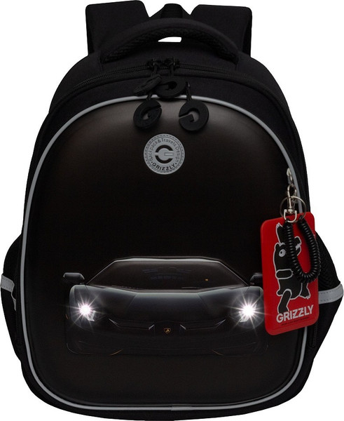 Изображение товара Школьный рюкзак Grizzly RAz-587-7 (черный)