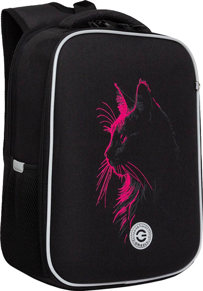 Изображение товара Школьный рюкзак Grizzly RAw-594-4 (черный/розовый)