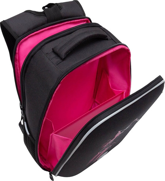 Изображение товара Школьный рюкзак Grizzly RAw-594-4 (черный/розовый)