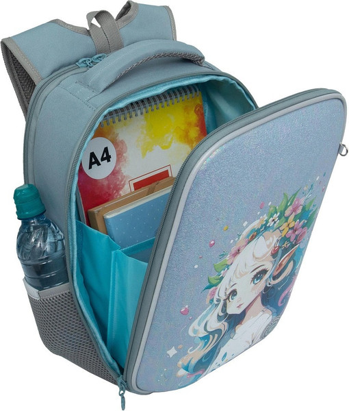 Изображение товара Школьный рюкзак Grizzly RAw-594-8 (голубой)