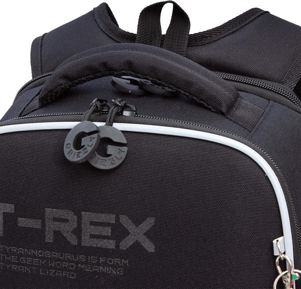 Изображение товара Школьный рюкзак Grizzly RAw-595-1 (черный/оранжевый)