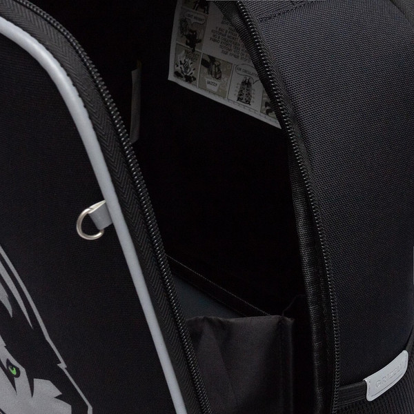 Изображение товара Школьный рюкзак Grizzly RAw-595-10 (черный/серый)