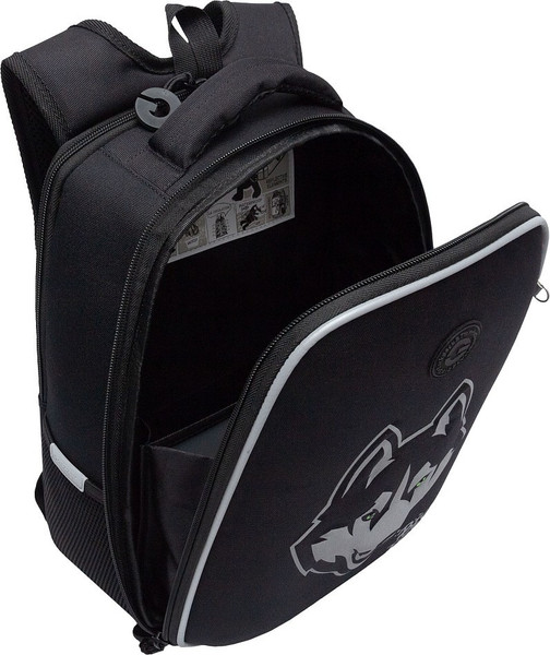 Изображение товара Школьный рюкзак Grizzly RAw-595-10 (черный/серый)