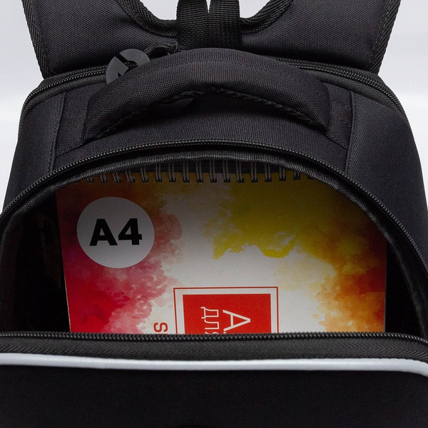 Изображение товара Школьный рюкзак Grizzly RAw-595-10 (черный/серый)