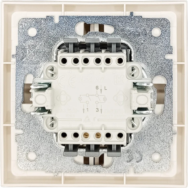 Изображение товара Выключатель Lezard Zima 704-9088-112QC (слоновая кость)