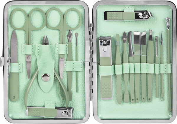 Изображение товара Набор для маникюра WBZ 18 в 1 / 609489 (зеленый)