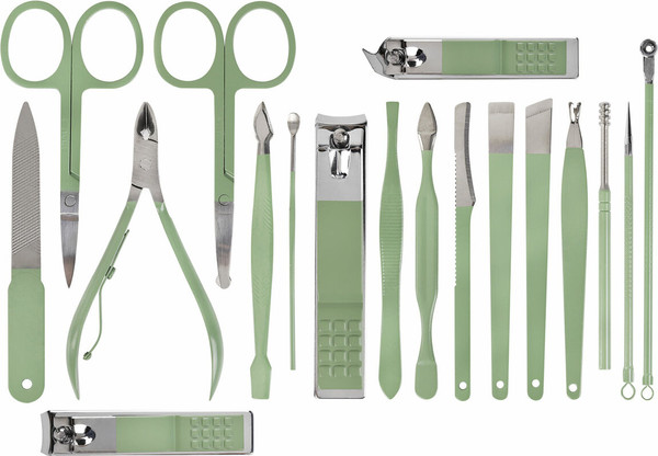 Изображение товара Набор для маникюра WBZ 18 в 1 / 609489 (зеленый)