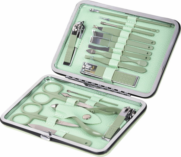 Изображение товара Набор для маникюра WBZ 18 в 1 / 609489 (зеленый)