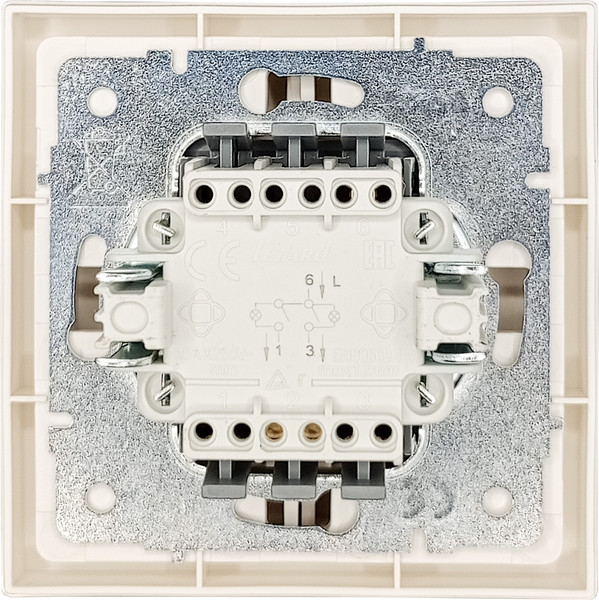 Изображение товара Выключатель Lezard Zima 704-9088-101QC (слоновая кость)