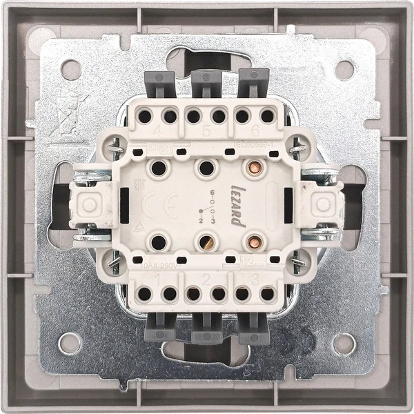 Изображение товара Выключатель Lezard Zima 704-7488-114QC (серый матовый)