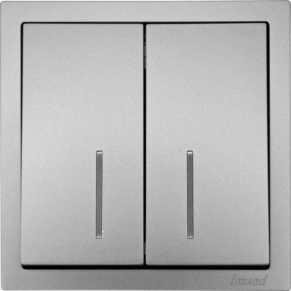 Изображение товара Выключатель Lezard Zima 704-7488-112QC (серый матовый)