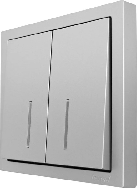 Изображение товара Выключатель Lezard Zima 704-7488-112QC (серый матовый)