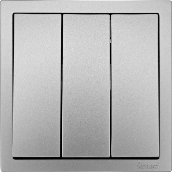 Изображение товара Выключатель Lezard Zima 704-7488-109QC (серый матовый)