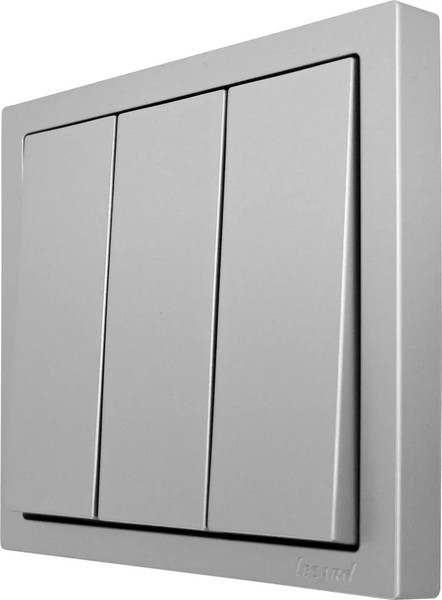 Изображение товара Выключатель Lezard Zima 704-7488-109QC (серый матовый)
