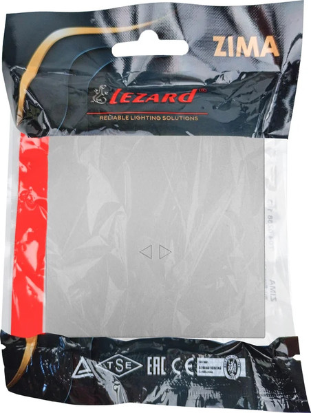 Изображение товара Выключатель Lezard Zima 704-7488-107QC (серый матовый)
