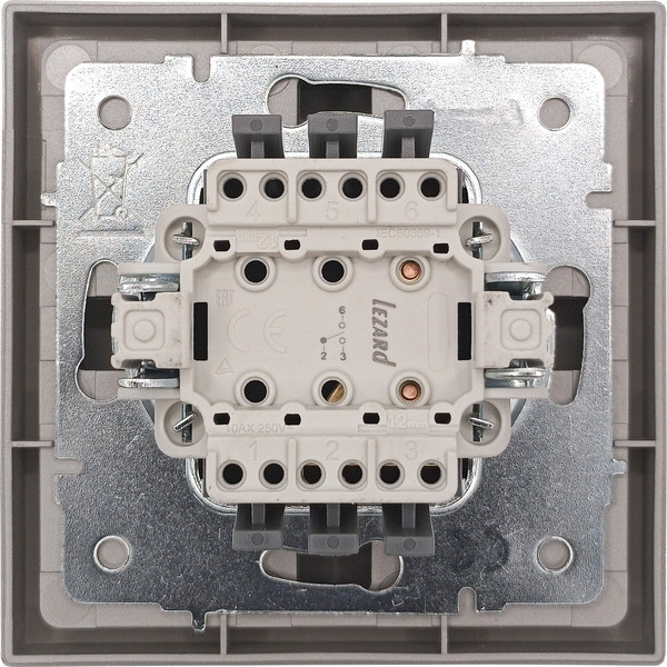 Изображение товара Выключатель Lezard Zima 704-7488-105QC (серый матовый)