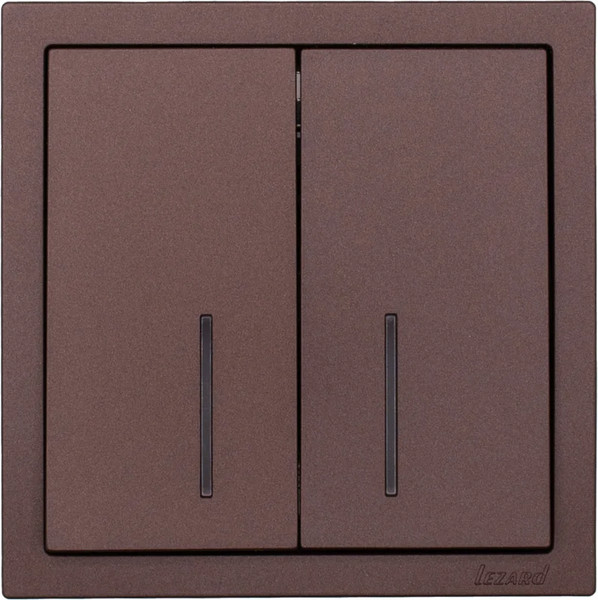Изображение товара Выключатель Lezard Zima 704-7388-112QC (шоколад)